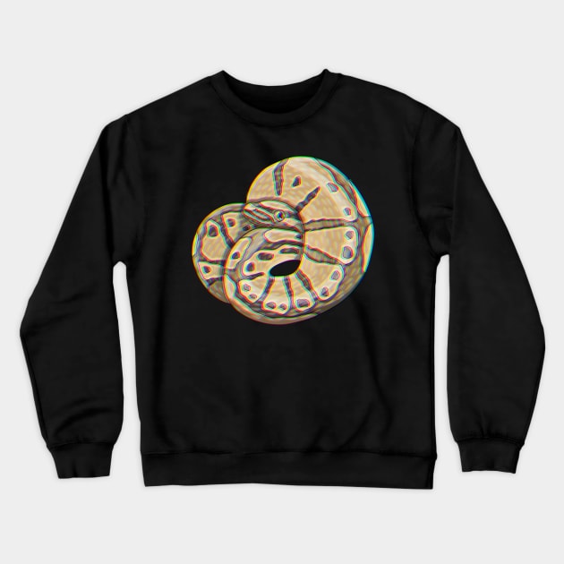 chromatic hypomelanistic ball python Crewneck Sweatshirt by Artbychb